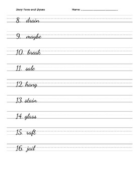 Cursive Spelling Practice for HMH Into Reading Module 1 Week 1 | TPT