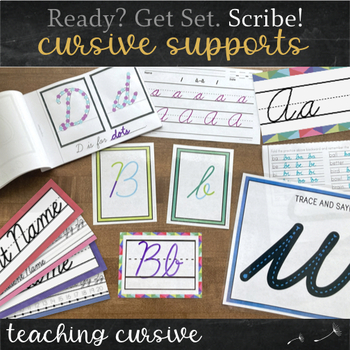 Preview of Cursive Supports Bundle - Activities for Ready? Get Set. Scribe!™
