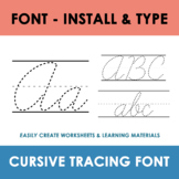 Tracing Font, Cursive Writing, Cursive Font, Cursive Handw