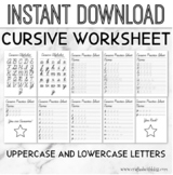Cursive Tracing Worksheets, Practice Words Handwriting, Cu