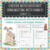 Cursive Handwriting Worksheets Penmanship Practice Fun Ani