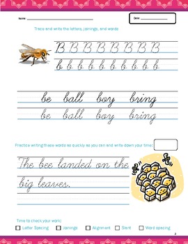 free cursive writing worksheets by tarbiyah publishing tpt