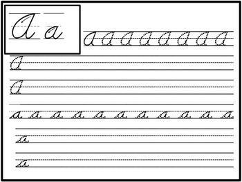 Cursive Handwriting by RclassroomsRus | TPT