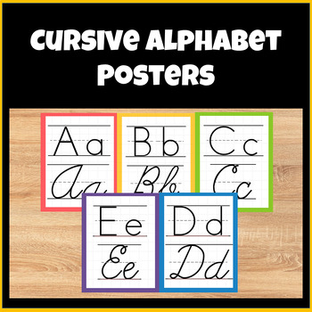 Preview of Cursive Writing Alphabet Posters