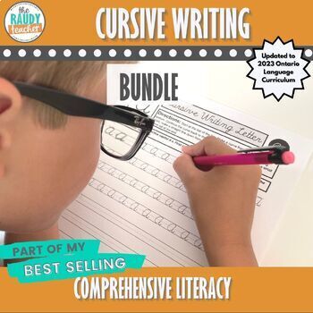 Preview of Cursive Writing Bundle | New Ontario Language Curriculum 2023