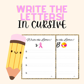 Preview of Cursive Writing Handouts: A-Z