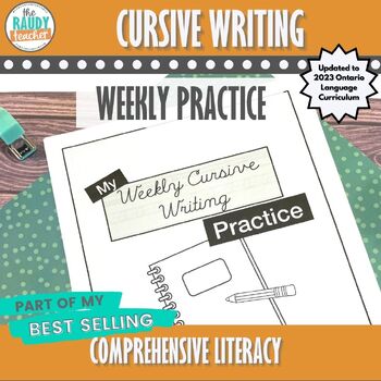 Preview of Cursive Writing Package | NEW 2023 Ontario Language Curriculum | Year Long