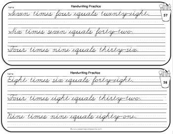 Cursive Handwriting Worksheets Cursive Writing Practice 3rd Grade ...