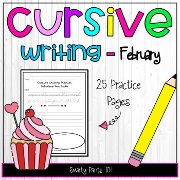 Preview of Cursive Writing Practice Sentences - February Jokes, Fun Facts, Handwriting