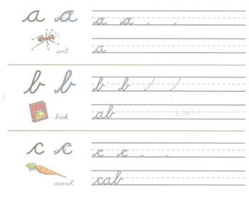 Preview of Cursive Writing Templates