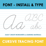 Cursive Writing, Tracing Font, Cursive Font, Cursive Works
