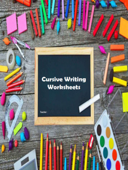 Preview of Cursive Writing Worksheets Practice Sheets and Tests