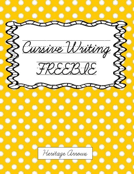 Preview of Cursive Writing for Older Students (Middle School) *FREEBIE*