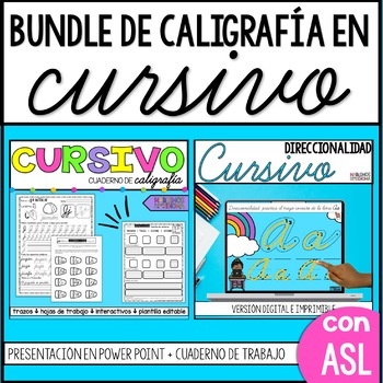 Preview of Cursive alphabet activities SPANISH BUNDLE | Caligrafía en cursivo | CURSIVE