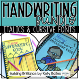 Cursive and Italics Handwriting Practice Units Bundle