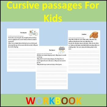 Preview of Cursive passages For Kids