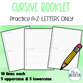 Cursive practice booklet A-Z (LETTERS ONLY)