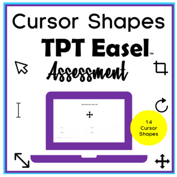 Preview of Cursor Shapes Assessment Easel Activity