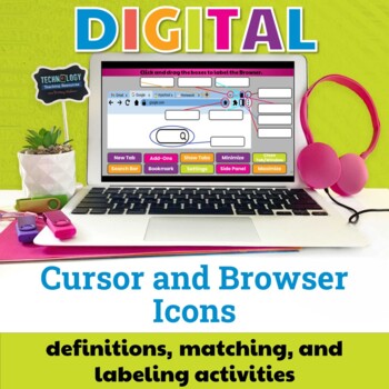 Preview of Cursor and Browser Icons Digital Activities Drag and Drop Practice