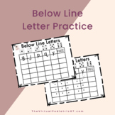 Below the Line Letters Dice Game
