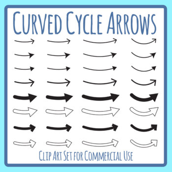 curved arrows clip art