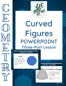 Preview of Curved Figures - 3 Part Lesson Montessori - PowerPoint