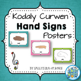 Curwen Hand Signs Posters - Teal & Blooms