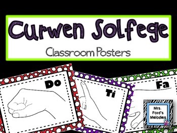 Preview of Curwen Solfege Classroom Posters