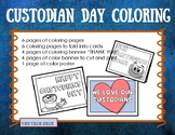 Custodian Day October 2 Coloring Pages Posters Cards Banner