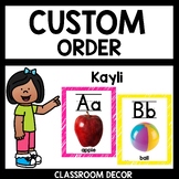 Custom Alphabet Decor Kayli
