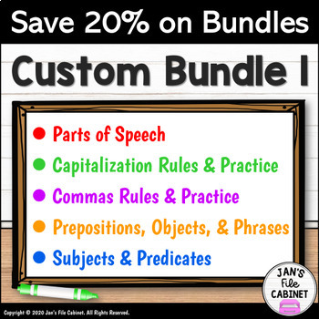 Preview of BUNDLE 1 Interactive Google Apps LANGUAGE ARTS Lessons and Activities
