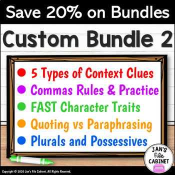 Preview of BUNDLE 2 Interactive Google Apps LANGUAGE ARTS Lessons and Activities