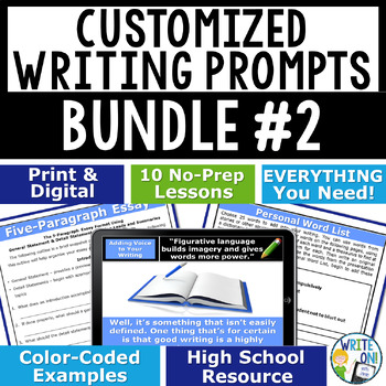 Preview of Custom Bundle #2 Figurative Language, 5 Paragraph Essay, Multiple Choice Writing