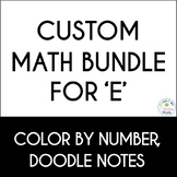 Custom Bundle: 4th, 5th, 6th Grades, Color by Number, Dood