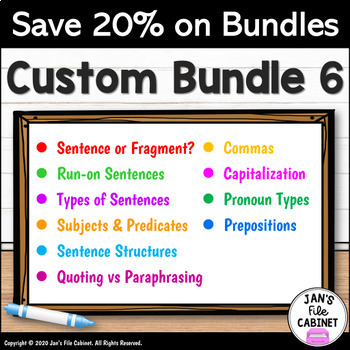 Preview of BUNDLE 6 Interactive Google Apps LANGUAGE ARTS Lessons and Activities