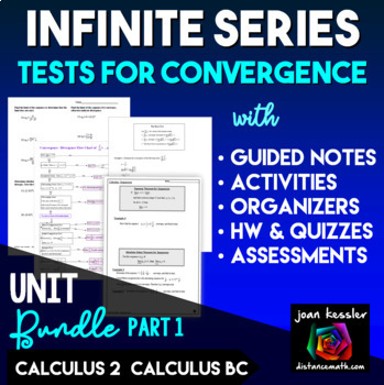 Preview of Infinite Series Tests of Convergence Bundle Part 1  for AP Calculus BC