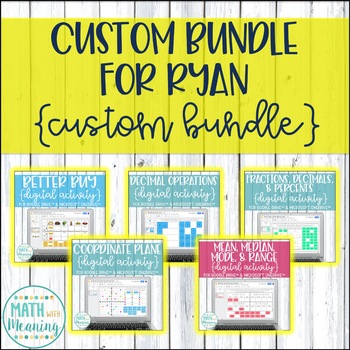 Preview of Custom Bundle for Ryan - 6th Grade Math Distance Learning