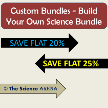 Preview of Custom Bundles of Science Teaching Resources – Build Your Own Science Bundle