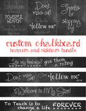Custom Chalkboard Banner and Sideboard Bundle for TPT Store