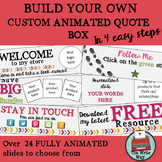 Custom Design Animated TPT Quote Box Builder