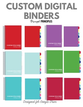 Preview of Custom Digital Binders for Administrators, Teachers, Students