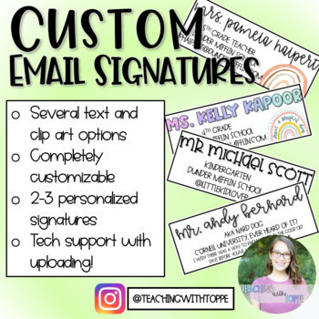 Preview of Custom Email Signatures