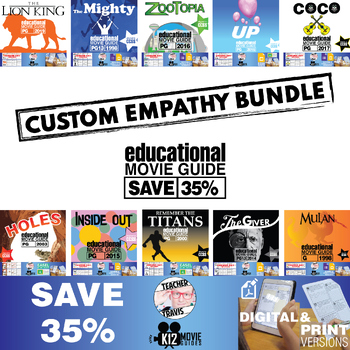 Preview of Custom Empathy Movie Guide Bundle - SAVE over 35%