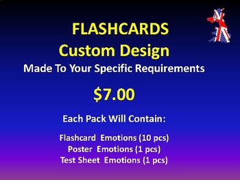 Preview of Custom FlashCards To Order(Includes : Flashcard - Poster - Handout)