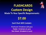 Custom FlashCards To Order(Includes : Flashcard - Poster -