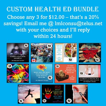 Custom Health Education Bundle - Buy any 3 by Conan the Librarian