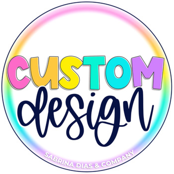 Custom Logo and Graphic Design for Teacher Sellers by Socially Sabrina
