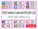Daily Schedule Cards with Picture Cues