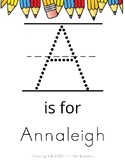 Custom Name Handwriting Practice - Annaleigh