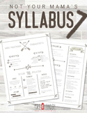 Nontraditional Syllabus Template #7 (GOOGLE DRAWINGS!)